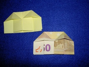 Haus Geldschein Falten Und Basteln Haus Geld Falten