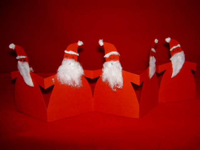 Nikolaus basteln aus Papier - Nikolaus Dekoration Bastelanleitung